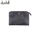 【スプリングセール】【中古】 ダンヒル クラッチバッグ ビジネスバッグ ブラック ゴールド レザー×ゴールド素材 dunhill C4601