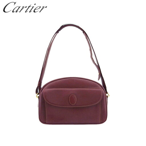 【スプリングセール】【中古】 カルティエ ショルダーバッグ 2WAYショルダー マストライン ボルドー レザー×ゴールド素材 Cartier C4613 【スプリングセール】【中古】 カルティエ ショルダーバッグ 2WAYショルダー マストライン ボルドー レザー×ゴールド素材 Cartier C4613