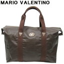 【秋Sale】マリオ・ヴァレンティノ MARIO VALENTINO ボストンバッグ Vマーク ブラウン レディース 中古|詳細画像