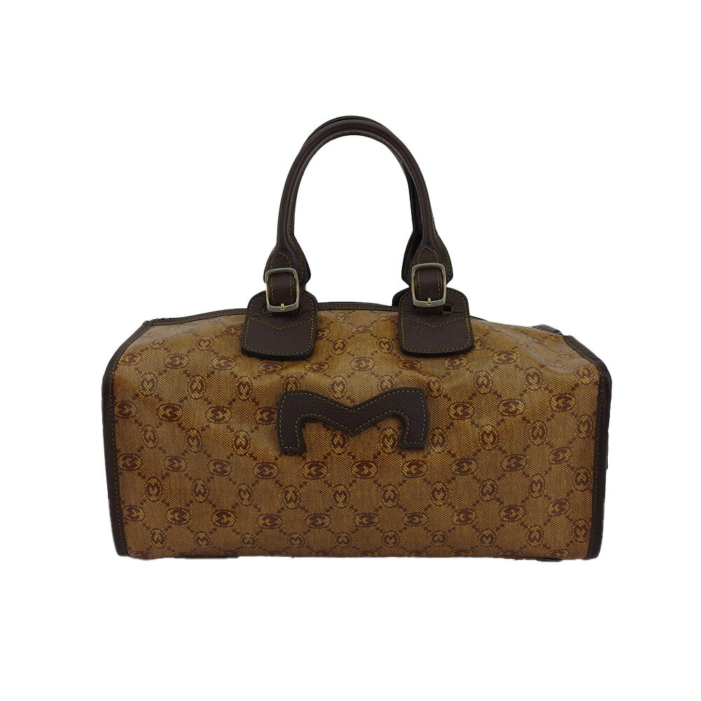 【楽天スーパーSALE★最大50％OFF】モラビト MORABITO ハンドバッグ キャメル×ダークブラウン レディース 中古 ブランド ハイブランド ヴィンテージ