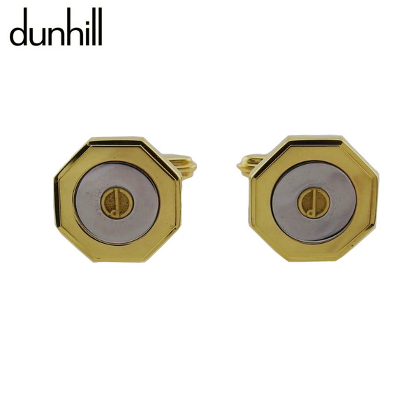 【楽天スーパーSALE★最大50%OFF】ダンヒル Dunhill カフス スウィヴル式 ゴールド×シルバー レディース 中古 ブランド ハイブランド ヴィンテ...