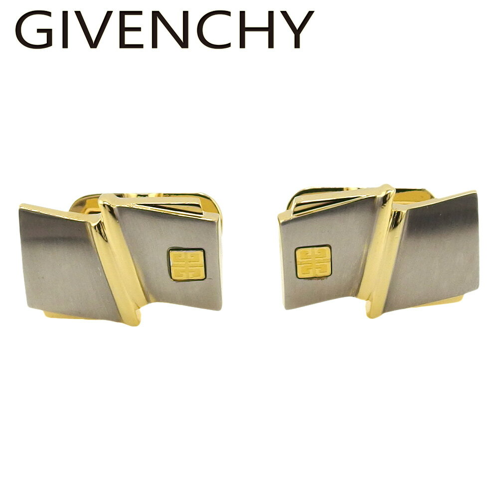【楽天スーパーSALE★最大50%OFF】ジバンシィ GIVENCHY カフス 4Gロゴ スウィヴル式 ゴールド シルバー レディース 中古 ブランド ハイブラ...