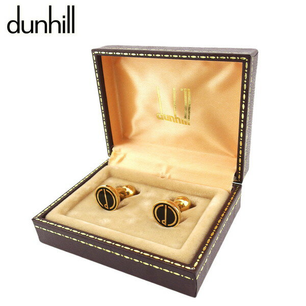 【楽天スーパーSALE★最大50%OFF】ダンヒル Dunhill カフス ゴールド×ブラック レディース 中古 ブランド ハイブランド ヴィンテージ