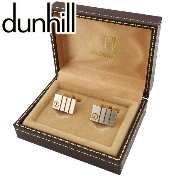 【楽天スーパーSALE★最大50%OFF】ダンヒル Dunhill カフス シルバー×ゴールド レディース 中古 ブランド ハイブランド ヴィンテージ