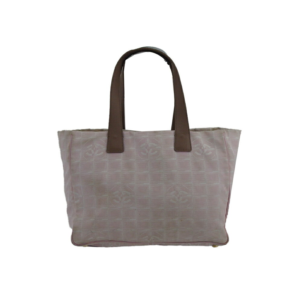 【楽天スーパーSALE★最大50％OFF】シャネル CHANEL トートバッグ ココマーク ニュートラベル ピンク×ブラウン レディース 中古 ブランド ハイブランド ヴィンテージ(4)