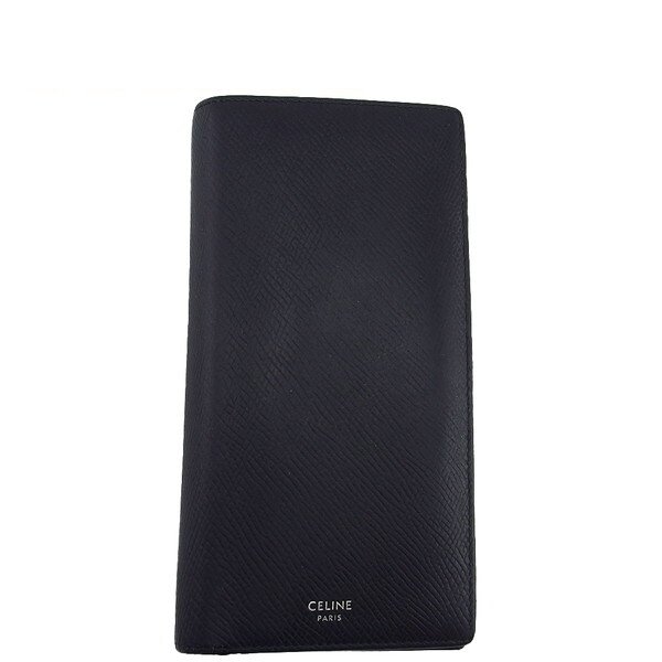 【秋Sale】セリーヌ 長財布 ブラック×シルバー レディース 中古 CELINE