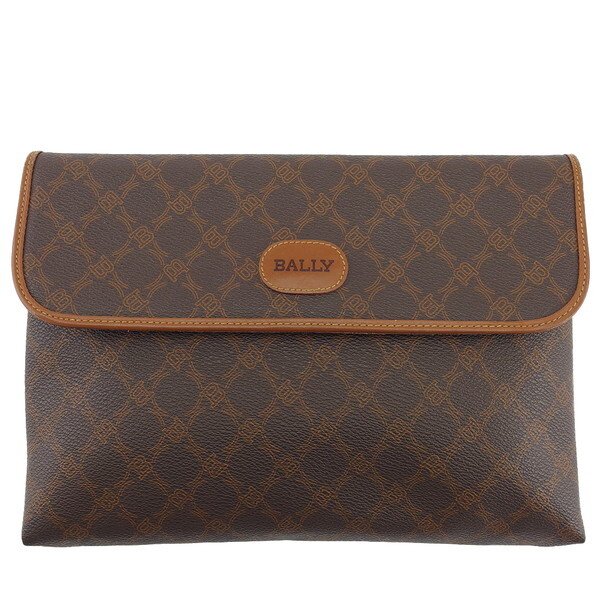 【ブラックフライデー21％OFFクーポン】バリー クラッチバッグ ダークブラウン×ブラウン レディース 中..