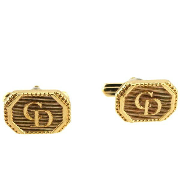 【楽天スーパーSALE★最大50%OFF】ディオール カフス CDマーク スウィヴル式 ゴールド レディース 中古 Dior ブランド ハイブランド ヴィンテー...
