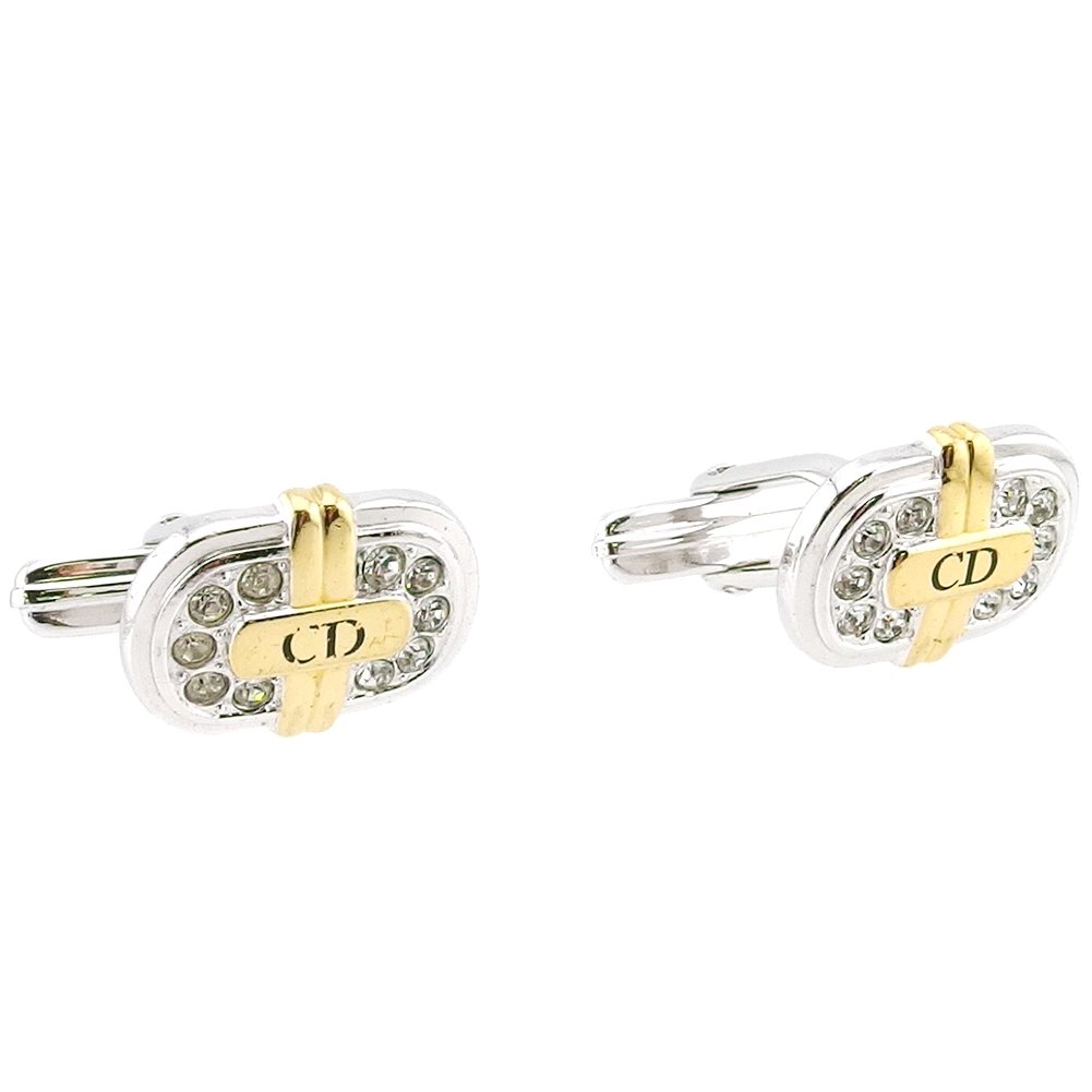 【楽天スーパーSALE★最大50%OFF】クリスチャンディオール カフス シルバー×ゴールド レディース 中古 Christian Dior ブランド ハイブラ...