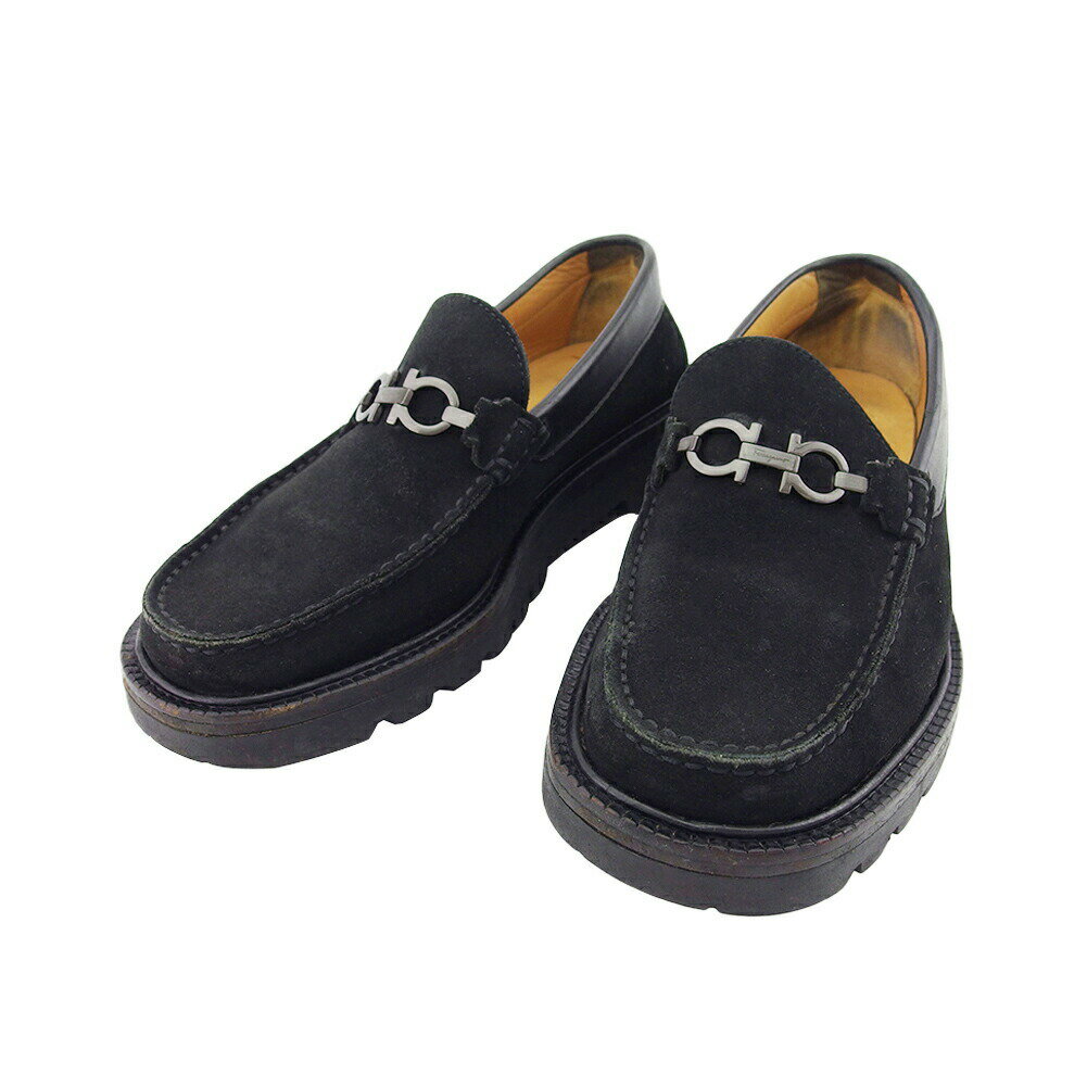 【ブラックフライデー30%OFFクーポン】サルヴァトーレフェラガモ ローファー ガンチーニ NERO レディース 中古 Salvatore Ferragamo ...