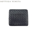 【楽天スーパーSALE10%OFF】ボッテガヴェネタ BOTTEGAVENETA 二つ折り財布 ブラック メンズ 中古 c4599_ss