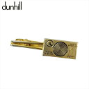 ダンヒル Dunhill タイピン ロングテールロゴ ワニロ式 ゴールド ブラック メンズ 中古