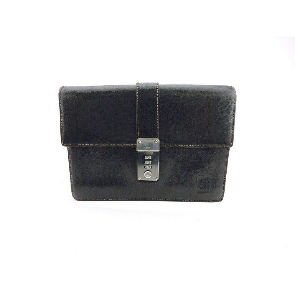 【楽天スーパーSALE★最大50％OFF】ダンヒル クラッチバッグ ブラック レディース 中古 Dunhill ブランド ハイブランド ヴィンテージ