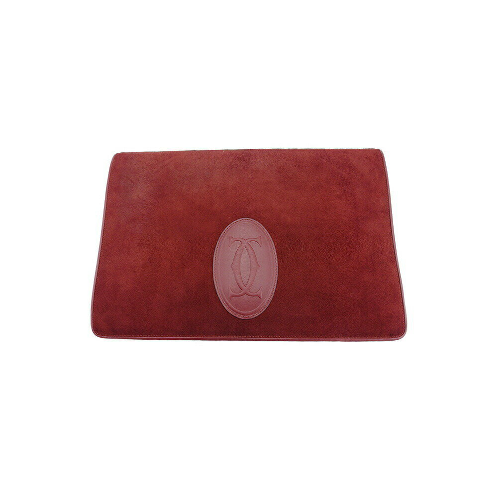 【楽天スーパーSALE★最大50％OFF】カルティエ クラッチバッグ マストライン ボルドー レディース 中古 CARTIER ブランド ハイブランド ヴィンテージ