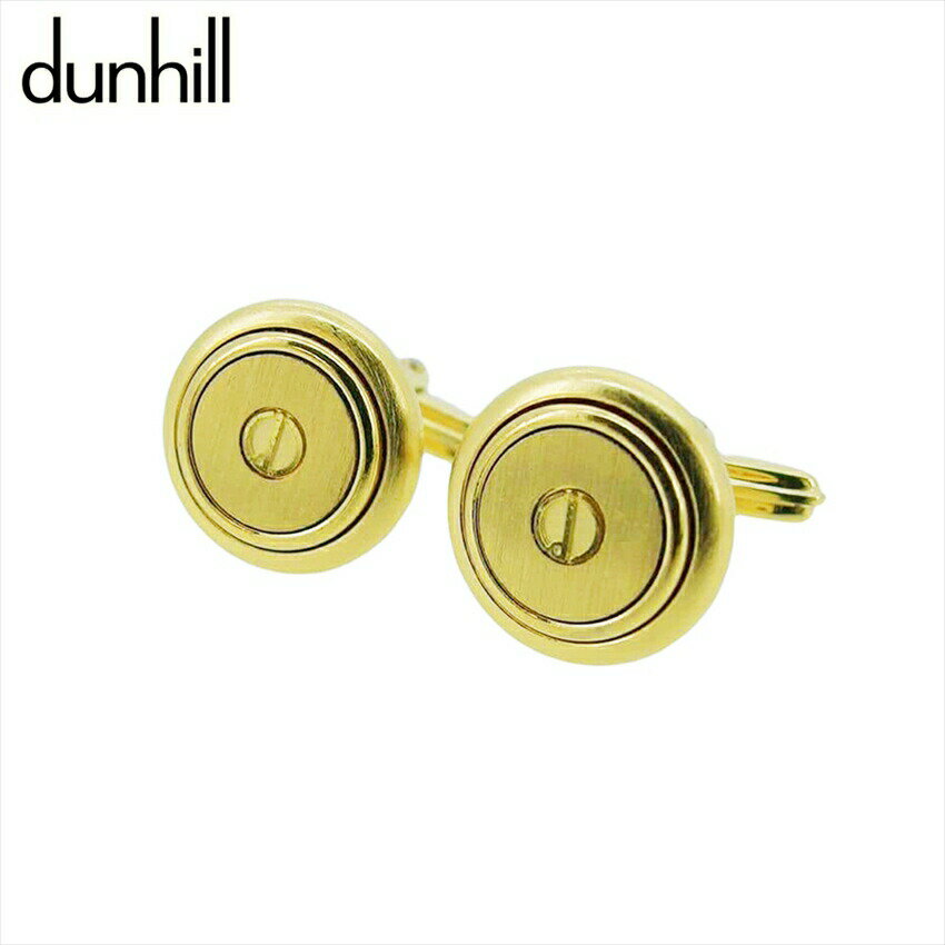 【楽天スーパーSALE★最大50%OFF】ダンヒル Dunhill カフス dマーク スウィヴル式 ゴールド レディース 中古 ブランド ハイブランド ヴィンテ...