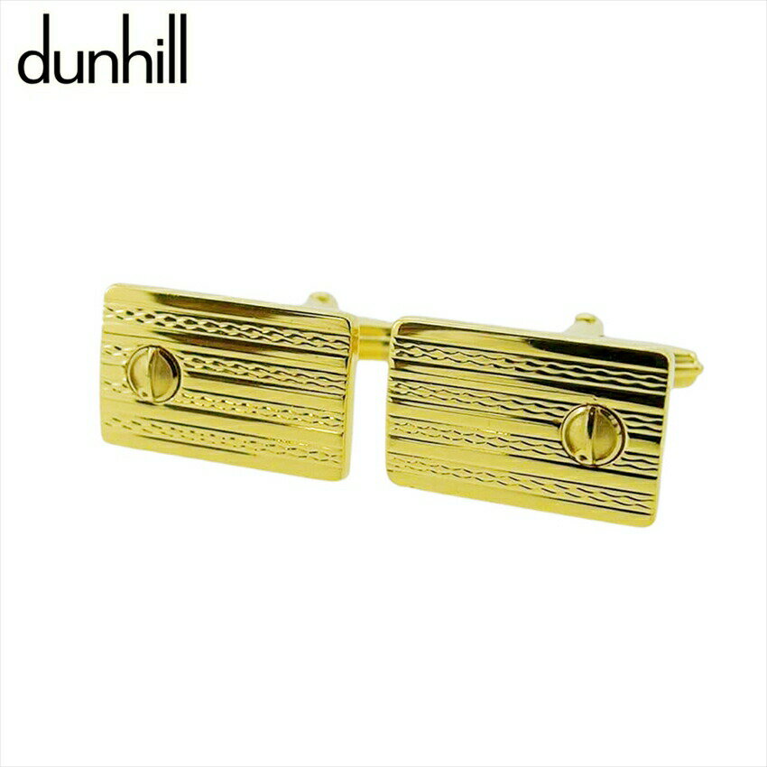 【ブラックフライデー30%OFFクーポン】ダンヒル Dunhill カフス dマーク スウィヴル式 ゴールド レディース 中古 ブランド ハイブランド ヴィンテ...