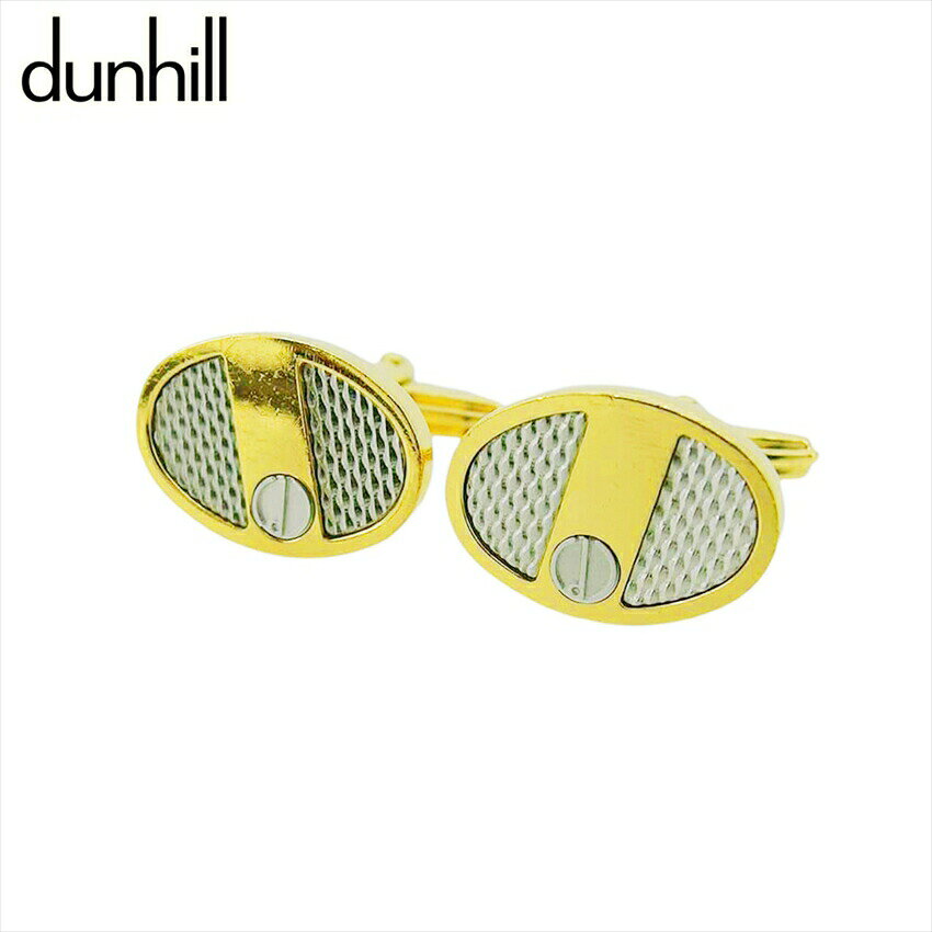 【楽天スーパーSALE★最大50%OFF】ダンヒル Dunhill カフス dマーク スウィヴル式 ゴールド シルバー レディース 中古 ブランド ハイブランド...