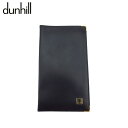 ダンヒル Dunhill 札入れ ロゴプレート 角プレート ブラック ゴールド メンズ 中古(4)