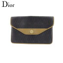 ディオール Dior クラッチバッグ ブラックライトブラウン メンズ 中古