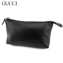 グッチ GUCCI ポーチ ブラック メンズ 中古
