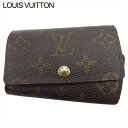 ルイ・ヴィトン LOUIS VUITTON キーケース モノグラム ミュルティクレ6 ブラウン ベージュ ゴールド メンズ 中古