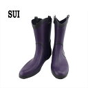 【秋Sale】アナスイ ANNA SUI レインシューズ パープル×ブラック レディース 中古
