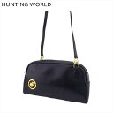 ハンティングワールド HUNTING WORLD ショルダーバッグ ブラック メンズ 中古
