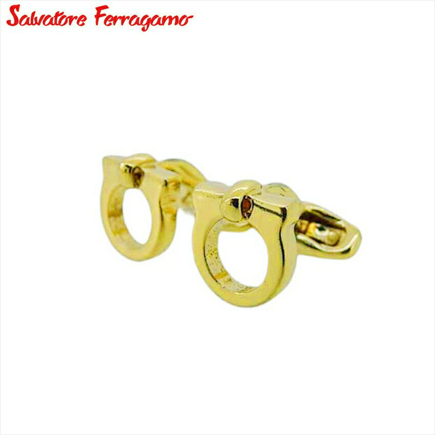 【楽天スーパーSALE★最大50%OFF】サルヴァトーレフェラガモ Salvatore Ferragamo カフス ガンチーニ スウィヴル式 ゴールド レディー...