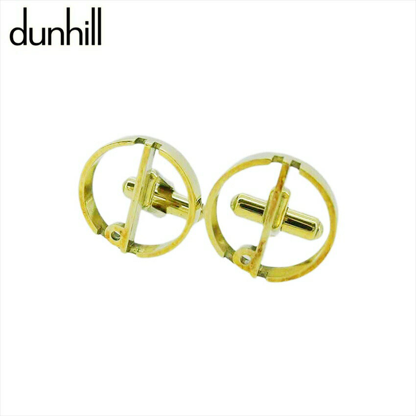 【楽天スーパーSALE★最大50%OFF】ダンヒル Dunhill カフス dマーク スウィヴル式 ゴールド レディース 中古 ブランド ハイブランド ヴィンテ...