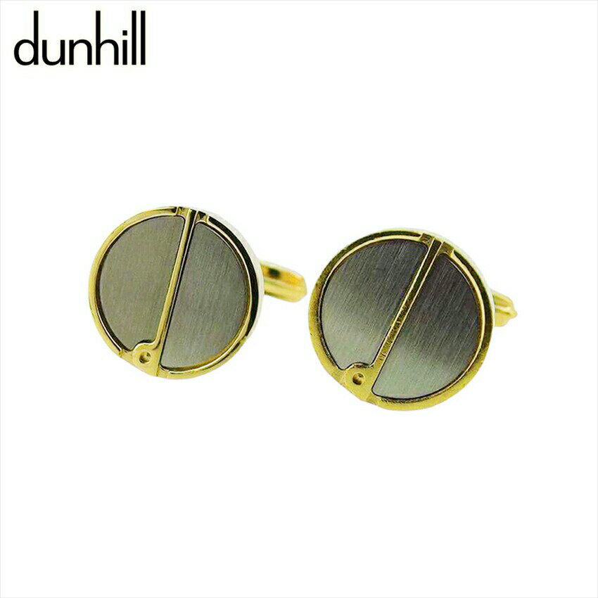 【楽天スーパーSALE★最大50%OFF】ダンヒル Dunhill カフス dマーク スウィヴル式 ゴールド シルバー レディース 中古 ブランド ハイブランド...