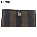 【秋Sale】フェンディ FENDI 長財布 ペカン ブラック ベージュ メンズ 中古(4)