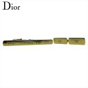 ディオール Dior タイピン ゴールド×ブラック メンズ 中古