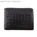 【楽天スーパーSALE10%OFF】ボッテガヴェネタ BOTTEGAVENETA 二つ折り財布 イントレチャート ブラウン レディース 中古 t20547_ss