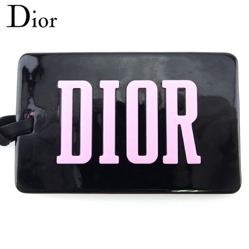 ディオール Dior 手鏡・コンパクト ロゴ ストラップ付き ブラック ピンク レディース 中古 ディオール Dior 手鏡・コンパクト ロゴ ストラップ付き ブラック ピンク レディース 中古