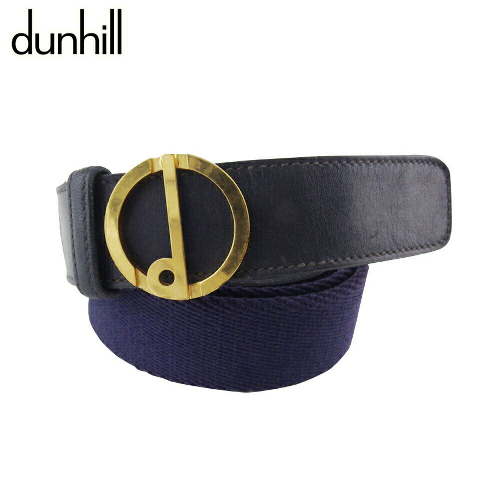 【楽天スーパーSALE★最大50％OFF】ダンヒル Dunhill ベルト dマークバックル トップ式バックル ネイビ..