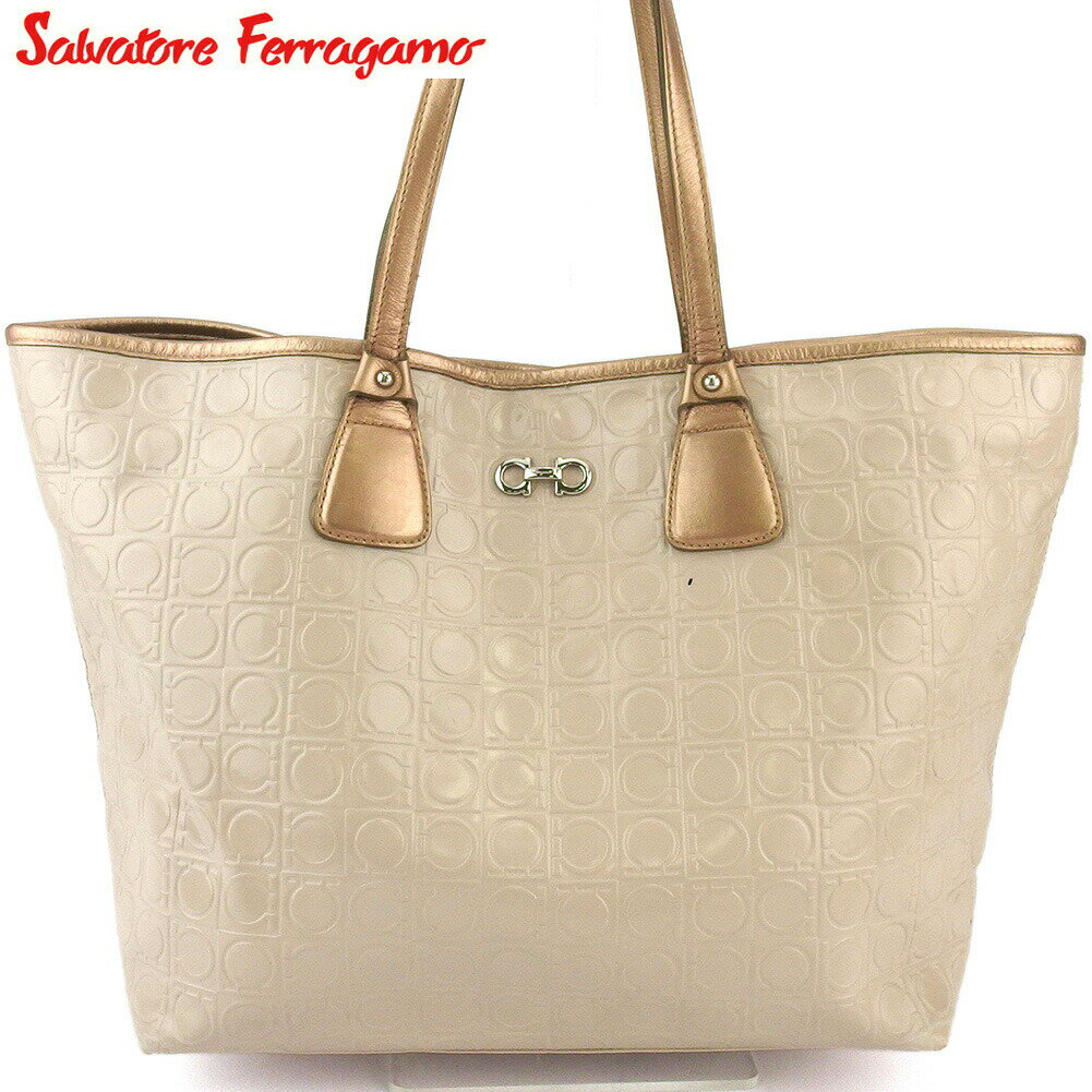 Salvatore Ferragamo ベージュ トートバッグ Salvatore Ferragamo - FERRAGAMO/SalvatoreFerragamo