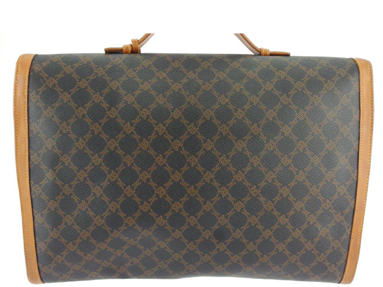 【楽天スーパーSALE★最大50％OFF】バリー BALLY ビジネスバッグ B柄 ブラック ブラウン ゴールド レディース 中古 ブランド ハイブランド ヴィンテージ