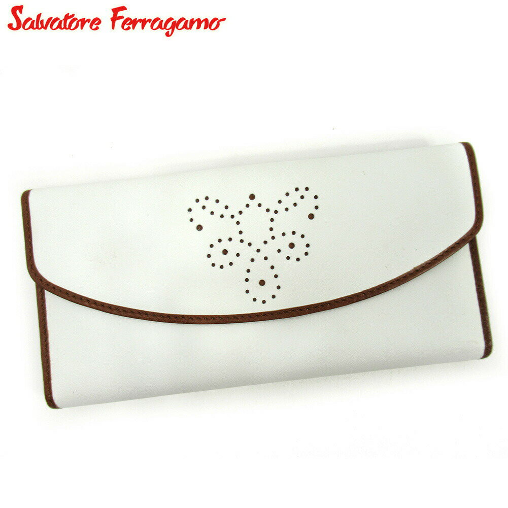 Salvatore Ferragamo☆ホワイトレザー 折りたたみ財布ウォレット 楽天市場】ferragamo 財布 ホワイトの通販