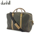 ダンヒル Dunhill ボストンバッグ ブラック ブラウン メンズ 中古