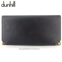 【秋Sale】ダンヒル Dunhill 札入れ dマークプレート ブラック ゴールド メンズ 中古(4)