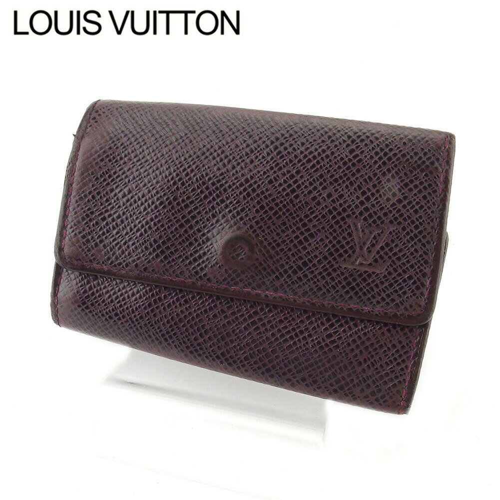 【ブラックフライデー21％OFFクーポン】ルイ・ヴィトン LOUIS VUITTON キーケース タイガ ブラウン メンズ 中古 ブランド ハイブランド ヴィンテージ