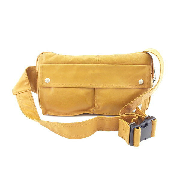 【Fashion Special Fair 30％OFFクーポン】ポーター PORTER ボディバッグ ライトブラウン メンズ 中古 ブランド ハイブランド ヴィンテージ