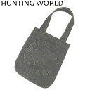 ハンティングワールド HUNTING WORLD トートバッグ ブラックデニム ブラック レディース 中古