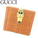 【秋Sale】グッチ GUCCI 二つ折り財布 ホースビット ブラウン レディース 中古(4)