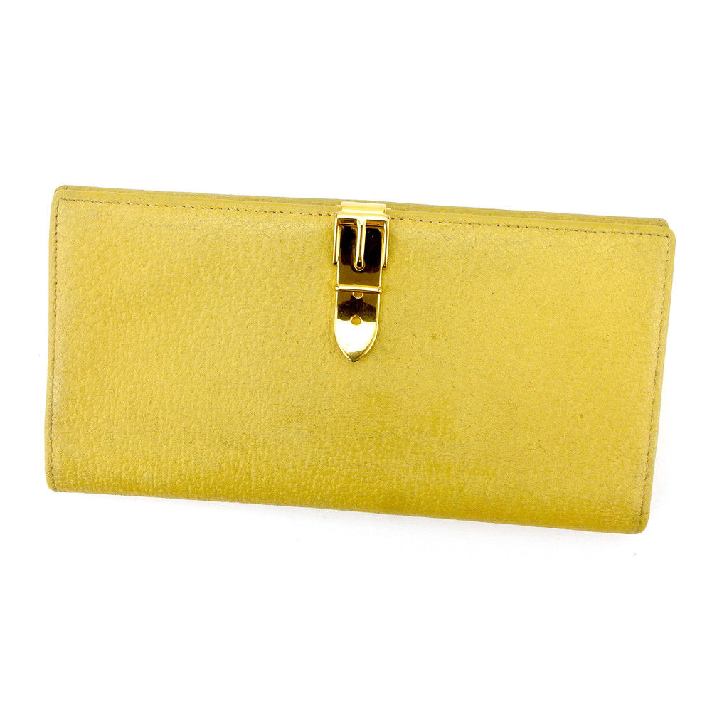 GUCCI イエロー レザー 長財布 t4342-1.jpg