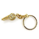 シャネル CHANEL キーリング 笛 ホイッスル ココマーク オールドシャネル ゴールド系 レディース 中古