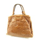 ミュウミュウ MIUMIU ハンドバッグ ブラウン メンズ 中古