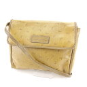 ランセル LANCEL ショルダーバッグ L柄 ベージュ系 メンズ 中古