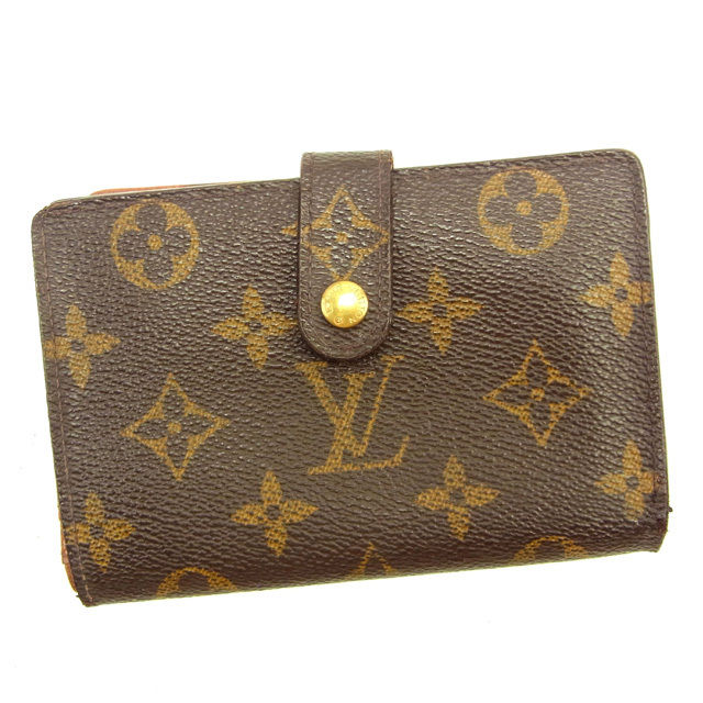 【ブラックフライデー21％OFFクーポン】ルイ・ヴィトン LOUIS VUITTON 二つ折り財布 モノグラム ポルトモネビエヴィエノワ ブラウン レディース 中古 ブランド ハイブランド ヴィンテージ