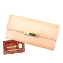 カルティエ CARTIER 長財布 ラブコレクション ピンク×ゴールド メンズ 中古